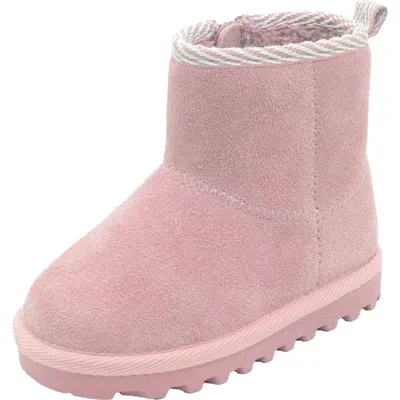 Bearpaw Kids' Suede Faux Fur Lined Boot In Multi