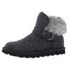 Bearpaw Koko Womens Suede Fur Lined Winter Boots In Gray
