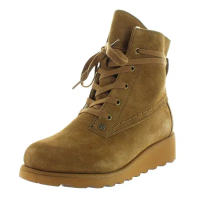 Bearpaw Krista Genuine Shearling Lined Lace-up Boot In Multi