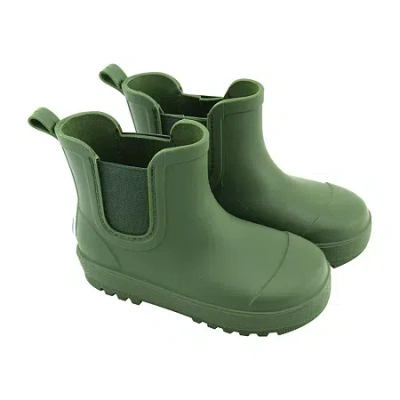 Bearpaw Little & Big Kid Unisex Chelsea Flat Heel Rain Boots In Green