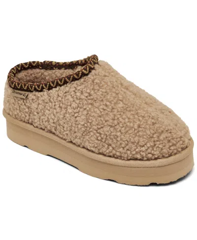 Bearpaw Kids' Little Girls Snuggle Martis Slippers From Finish Line In Iced Coffee