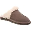 Bearpaw Loketta Genuine Sheepskin Fur Lined Slipper In Seal Brown