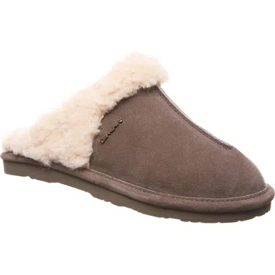 Bearpaw Loketta Genuine Sheepskin Fur Lined Slipper In Seal Brown