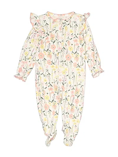Pre-owned Bearpaw Babies' Long Sleeve Onesie In Ivory