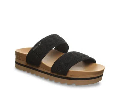 Bearpaw Mandy Wedge Sandal In Black