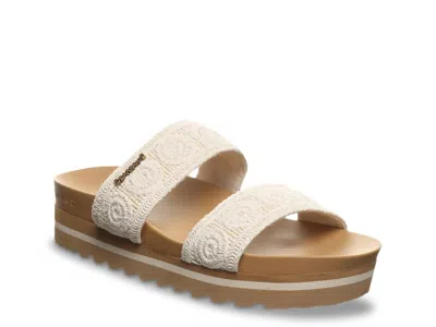 Bearpaw Mandy Wedge Sandal In White