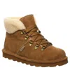 Bearpaw Marta Boots Women's Hickory Suede Wool Collar Round Toe Bootie Jobb553 In Brown