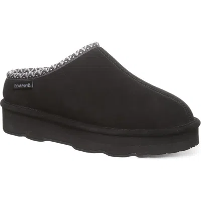 Bearpaw Martis Water Repellent Slipper In Black/black