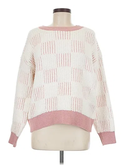 Pre-owned Bearpaw Pullover Sweater In Pink