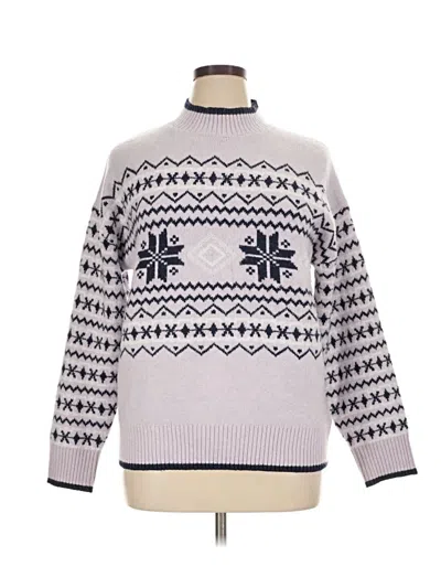 Pre-owned Bearpaw Pullover Sweater In White