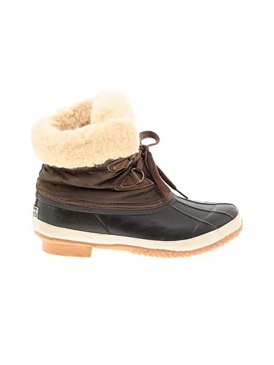 Pre-owned Bearpaw Rain Boots In Brown