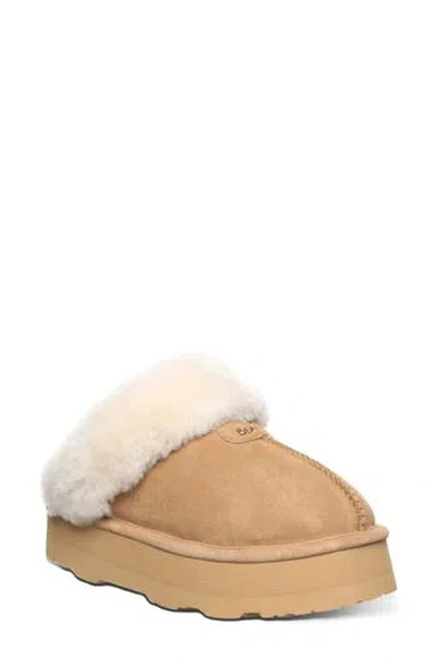 Bearpaw Retro Loki Suede Slipper In Iced Coffee Solid