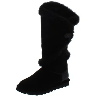 Bearpaw Sheilah Womens Knee-high Neverwet Winter Boots In Black