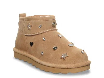 Bearpaw Shorty Nova Bootie In Latte