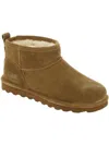 BEARPAW SHORTY WOMENS SUEDE ANKLE ANKLE BOOTS
