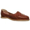 Bearpaw Silvia Womens Leather Slip-on Huarache Sandals In Brown