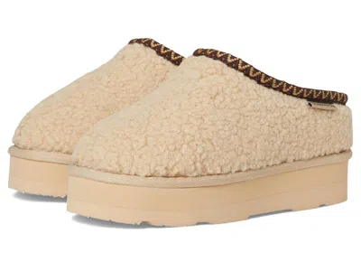 Bearpaw Snuggle Martis (little Kid/big Kid) Girls Shoes Oat : 2 Little Kid M, Polyester In Brown