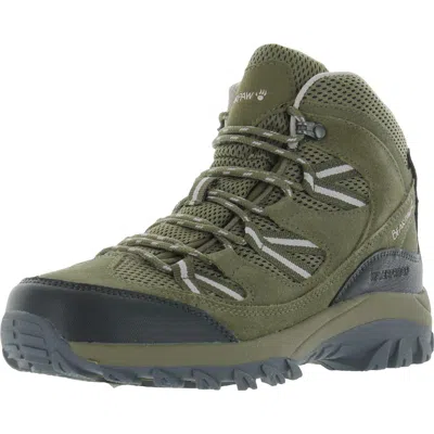 Bearpaw Tallac Womens Suede Outdoor Hiking Boots In White