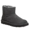 Bearpaw Women's Alyssa Ankle Boot In Graphite In Pink