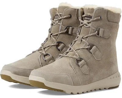 Bearpaw Women's  Tyra 2954w-276 Boots Gray Suede Sheepskin Winter Boot Jobb1710 In Brown