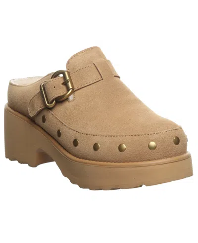 Bearpaw Women's Falyn Platform Buckle Clogs In Iced Coffee
