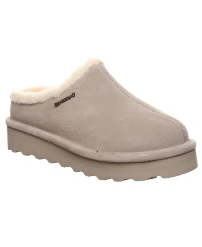 BEARPAW WOMEN'S IZZY PLATFORM SUEDE SLIP-ON CLOGS
