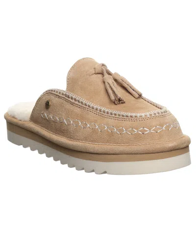 Bearpaw Women's Leona Platform Scuff Slip-on Slippers In Neutral