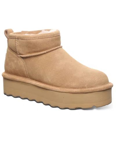 Bearpaw Retro Shorty Water Repellent Platform Boot In Brown