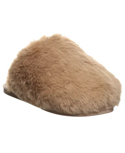 Bearpaw Women's Silkie Faux Fur Plush Slip-on Slippers In Tan