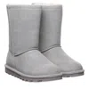 Bearpaw Women's Suede Fur Mid Calf Boots In Grey In Gray