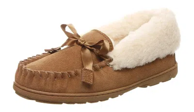 Bearpaw Womens Indio Sheepskin Fur Lined Slippers