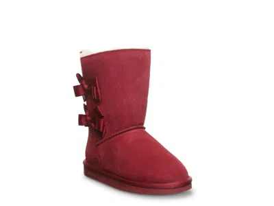 Bearpaw Zaria Bow Boot Kids' In Red