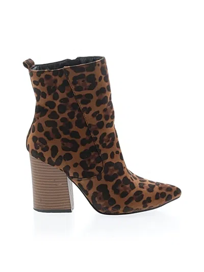 Pre-owned Beast Fashion Ankle Boots In Brown
