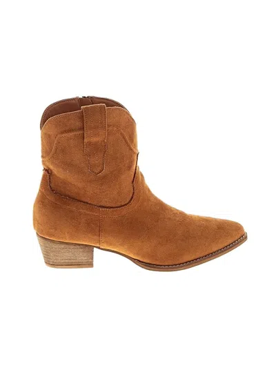 Pre-owned Beast Fashion Ankle Boots In Brown