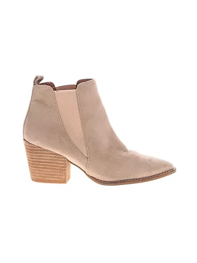 Pre-owned Beast Fashion Ankle Boots In Tan