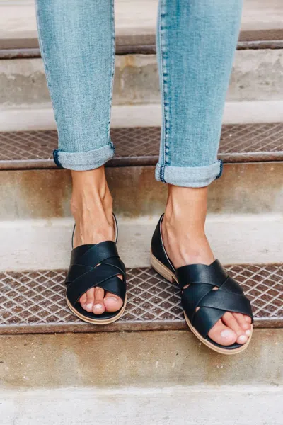 Beast Fashion Crossroads Slip-on Sandals In Black In Multi