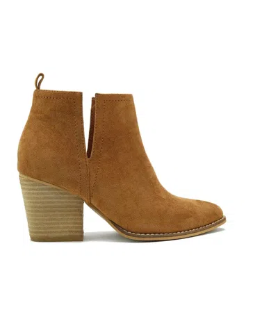 Beast Fashion Women's Abby-10 Ankle Boots In Camel In Brown