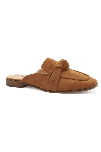 Beast Fashion Women's Sheena Knot Detail Mules In Brown
