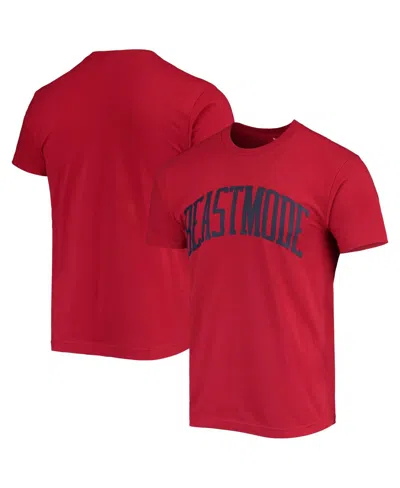 Beast Mode Red Beast Men's Mode Collegiate Wordmark T-shirt