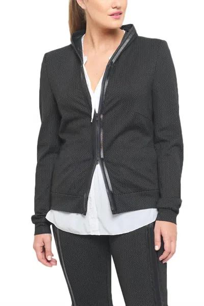 Beate Heymann Colon Zip Jacket In Black In Grey