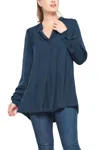 Beate Heymann Evergreen Basic Blouse In Peacock In Blue