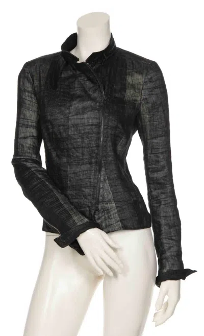Beate Heymann Jacket Linen In Anthrazi In Multi