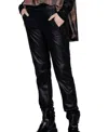 BEATE HEYMANN JOGGER PLEATHER IN BLACK/EVE