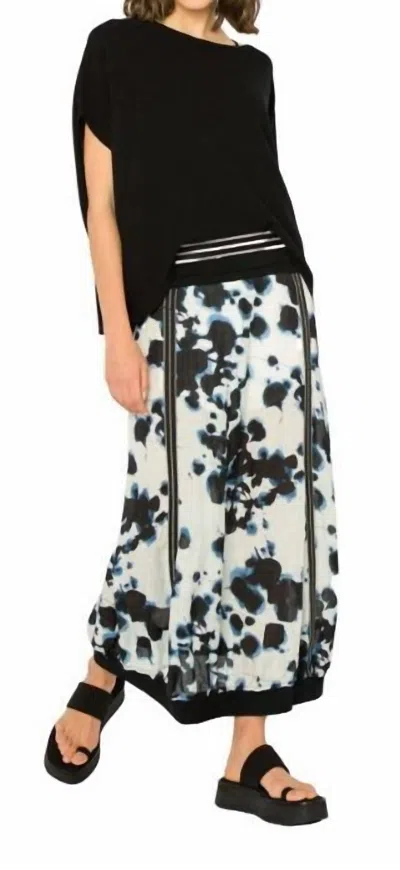 Beate Heymann Linen Maxi Skirt In Navy In Blue