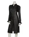 Beate Heymann Long Shirt Linen In Anthrazi In Multi