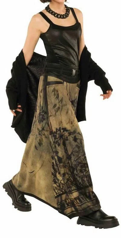 Beate Heymann Longskirt In Blackwood In Multi
