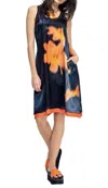 Beate Heymann Mandarin Dress In Black Mandarin In Blue