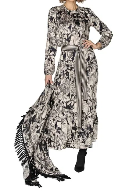 Beate Heymann Maxi Dress In Navy In Brown