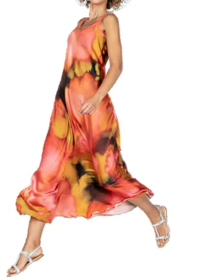 Beate Heymann Maxi Dress In Orange In Multi