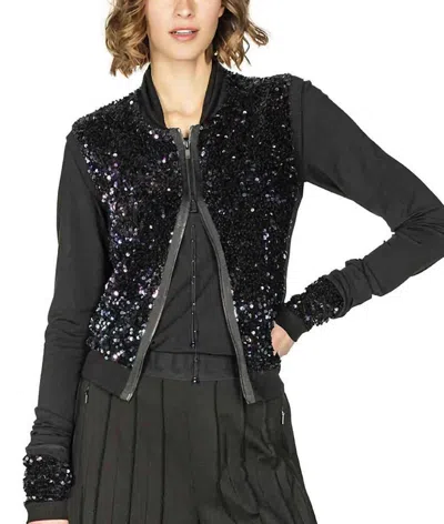 Beate Heymann Sequin Knit Vest In Black In Multi